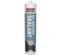 Soudal ALL WEATHER SEALANT Weatherproof Roofing Silicone 300ml - CLEAR