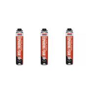 Soudal B1 Fire & Acoustic PU Foam Gun Grade 750ml - 3 Pack