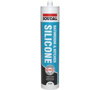 Soudal Bathroom and Kitchen Silicon Clear 290ml
