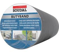 Soudal Butyband Butyl Flashing Tape Aluminium 10M 111087