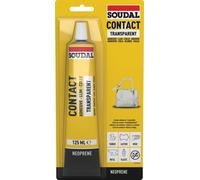 Soudal Contact Adhesive Transparent Transparent 125Ml blister tube 12