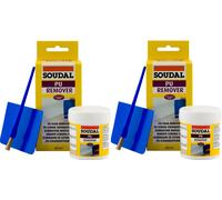 Soudal Cured PU Expanding Foam Remover Clear 100ml x 2
