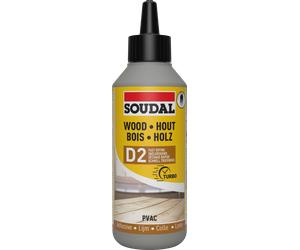 Soudal D2 Pvac Wood Adhesive White Dries Clear 250G 100055