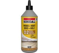 Soudal D2 Pvac Wood Adhesive White Dries Clear 750G 100056