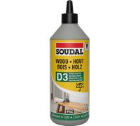Soudal D3 Pvac Wood Adhesive White Dries Clear 750G 100062