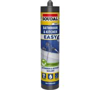 Soudal Easy Bathroom & Kitchen Sealant White 290Ml 158930
