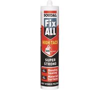 Soudal Fix All High Tack Adhesive Sealant Hybrid Polymer In White 290ml Fixall