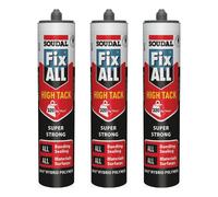 Soudal Fix All High Tack Hybrid Polymer Strong Sealant Adhesive - WHITE, 290ml