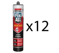 Soudal Fix All High Tack Hybrid Polymer Strong Sealant Adhesive - WHITE, 290ml