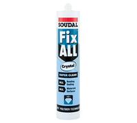 Soudal Fix All Super Strong Adhesive/Sealant 290ml Crystal Clear Cartridge