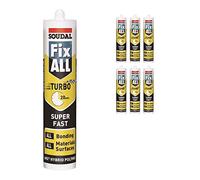 Soudal Fix ALL Turbo Super-Fast High Tack Bond Sealant & Adhesive (6 Pack)