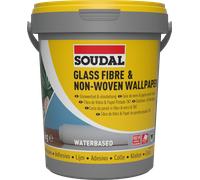 Soudal Glass Fibre & Non-Woven Wallpaper Adhesive White 1Kg 105688