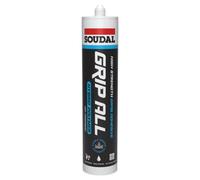 Soudal Grip All Hybrid Polymer Grab Adhesive - Clear, 290Ml - High Strength Flexible Grab Adhesive With High Initial Grab