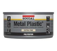 Soudal Metal Plastic Extra Fine Putty Repair | Fast Curing & Long Lasting Adhesion - Suitable for Repairing ScratcheS, CrackS & Dents in Metal Plates, Galvanized Steel & Wooden Surfaces - 1kg - White
