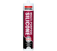 Soudal Multi Purpose Silicone - Acetoxy Sealant W/ Fungicide Black MPSB
