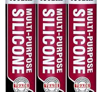 Soudal Multi Purpose Silicone Sealant, Clear 270Ml (121644) (Pack Of 3)