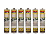 Soudal Parquet and Timber Sealant Light Oak Premium Finish 290ml - Pack of 6