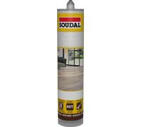 Soudal Sealant Solid Wood/Parquet Flooring, Parquet, Laminate and Cork Floors 300 ml Dark Grey