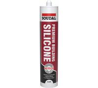 Soudal Premium Building Silicone Clear 290Ml cartridge 12