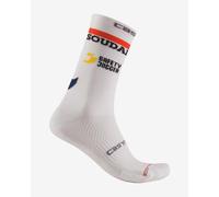 Soudal Quick-Step 2025 Rosso Corsa Pro Socks white - S-M