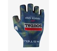 Soudal Quick-Step 2026 Competizione No Pad gloves lime blue - XXL