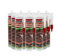 Soudal Repair Express Cement Arylic Polymer Textured Sealant (12 Pack) - Brick Red