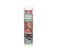 Soudal Repair Express Cement Grey 290ml Ready-to-Use Quick-Setting Repair Filler for Joints Cracks & Brickwork Indoor & Outdoor Use Easy Application & Strong Bond (Pack of 1)