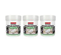 Soudal Repair Express Wood Filler White Fast Drying 1 Part 400G - Pack Of 3
