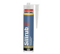 Soudal Silirub 2 Silicone Sealant 300Ml - Brilliant White