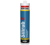 Soudal Silicone Caulk - Brown, 300ml, Water Resistant, Paste, Tile, Counter Top, Sink, Tub, Window, Door