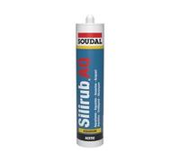 Soudal Silirub AQ Aquarium & Pond Fish Water Tank Marine Elastic Silicone Sealant 310ml Cartridge For Aquariums, Terrariums, Display Cases and Glass, Contents 310 ml, Use For Seal & Bonding (Clear)