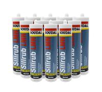 Soudal Silirub LMN Low Mod All Purpose Neutral Silicone (x12) - Agate Grey