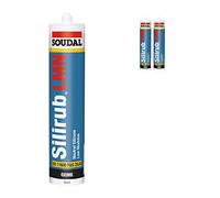 2 x Black Soudal Silicone Sealant Slirub LMN All Purpose External Low Modulus Neutral Cureal Low Modulus Neutral Cure