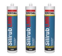 Soudal Silirub Lmn Neutral Silicone - 300Ml - Brown (Pack Of 3)