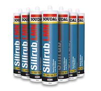 Soudal Silirub LMN Neutral Silicone - 300ml - White - x24