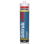 Soudal Silirub Lmn Neutral Silicone Sealant, Anthracite Grey, 300Ml