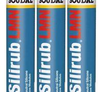 Soudal Silirub Lmn Neutral Silicone Sealant, Anthracite Grey, 300Ml Ral 7016 (130268) (Pack Of 3)