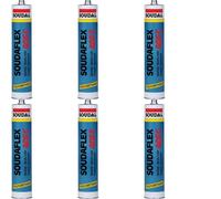 Soudal Soudaflex 40 Fc Polyurethane Sealant/adhesive Grey 310Ml (Pack Of 6)