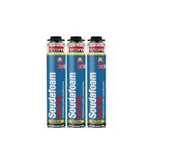 Soudal Soudafoam Gap Filler 750Ml Pack Of 3
