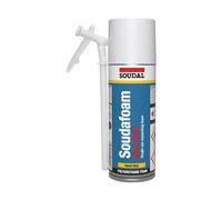 Soudal Soudafoam One Shot Polyurethane Expanding PU Foam Gap Filler Hand Held Champagne 150ml Canister, Easy to Use, One Component, Rapid Curing