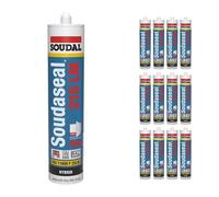 12 x Anthracite Grey Soudal SWS Sealant Hybird Polymer Silicone Low Modulus Airtight Soudaseal