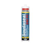 Soudal Soudaseal 240FC High Modulus Hybrid Polymer Silicone Industrial Bonding And Sealing Fast Fure Sealant & Adhesive Cartridge 290ml Bathroom Mastic XS1 Fungicide (Grey)