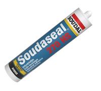 Soudal Soudaseal 270HS High Modulus Hybrid Polymer Silicone Industrial Bonding And Sealing Fast Fure Sealant & Adhesive Cartridge 600ml Bathroom Mastic XS1 Fungicide (Black)