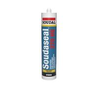 Soudal Soudaseal 270HS High Modulus Hybrid Polymer Silicone Industrial Bonding And Sealing Fast Fure Sealant & Adhesive Cartridge 290ml Bathroom Mastic XS1 Fungicide (White)
