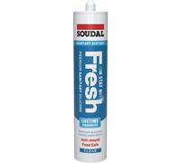 Soudal Stay Fresh Acetoxy Anti-Mould Silicone Clear 290Ml cartridge 12