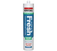 Soudal STAY FRESH Bathroom Kitchen Silicone Sealant STERITOUCH - 300ml - CLEAR