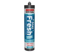 Soudal Stay Fresh Oyster Silicone-Based Bathroom & Kitchen Cartridge Sanitary Sealant, 290Ml