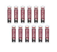 Clear Soudal Trade Silicone Multi Purpose Construction Sealant Acetoxy with Fungicide