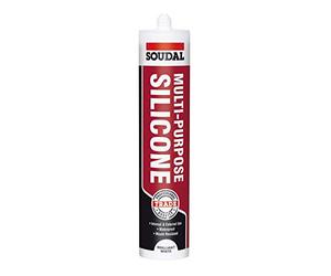 Soudal Trade Multi-Purpose Construction Sealant Silicone (9 Pack) - White