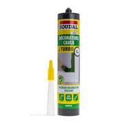 Soudal Turbo Decorators Caulk Fast-Curing Anti-Crack Filler (290ml)